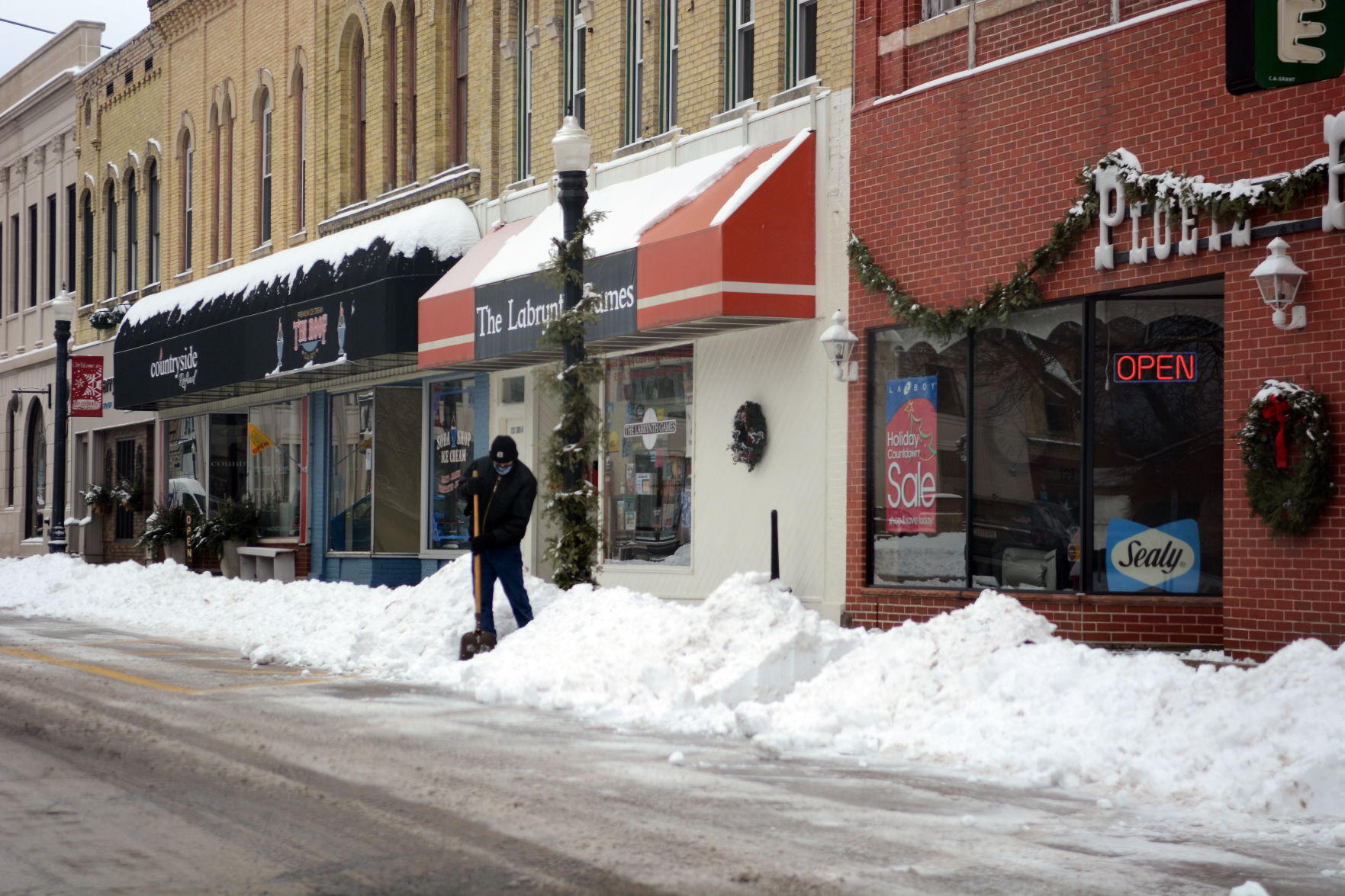 Snowstorm aftermath Dec. 30 in Baraboo, Portage